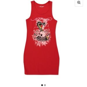 Ed hardy Cobra Rib Tank Dress